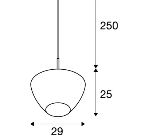 Suspension*SLV Suspension, Pantilo Convex 29, , Ø29cm, H25cm - Chrome