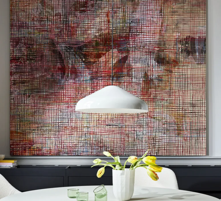 Suspension*HAY Suspension, Pao Steel 470, , Ø47cm, H16,25cm - blanc crème