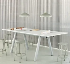 Suspension*HAY Suspension, Pao Steel 470, , Ø47cm, H16,25cm - gris clair