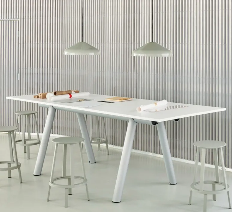 Suspension*HAY Suspension, Pao Steel 470, , Ø47cm, H16,25cm - gris clair