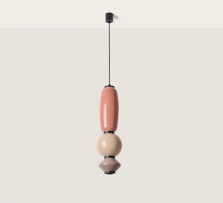 Suspension*Aromas del Campo Suspension, Papi, C1233, , Ø18cm, H60,5cm - orange kaki, nude, marron silhouette