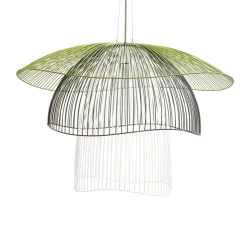 Suspension, Papillon L, Bleu, vert, blanc, Ø100cm, H65cm - Forestier