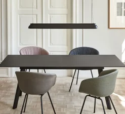 Suspension*HAY Suspension, PC Linear, , LED, 2800K, 2300lm, L120cm, H10cm - noir