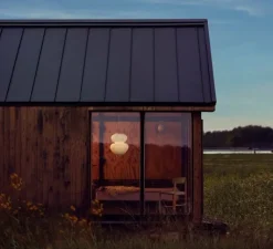 Suspension*Lyfa Suspension, Peanut 400, , Ø40cm, H62cm - blanc, or