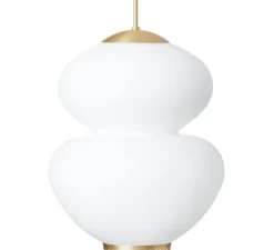 Suspension*Lyfa Suspension, Peanut 400, , Ø40cm, H62cm - blanc, or