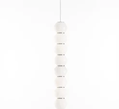 Suspension*Formagenda Suspension, PEARLS DOUBLE B, 1200 lm, 2700 K, , LED, Ø10cm, H67cm - chrome