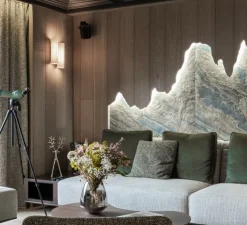 Suspension, PEARLS DOUBLE A, 1200 lm, 2700 K, chrome, LED, Ø18cm, H67cm - FORMAGENDA