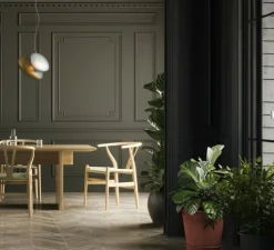 Suspension, Pebble A Citrine / C Slate , bleu, bronze, LED dimmable, 2700K, 1750lm, L21cm, H30,5cm - A-N-D