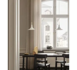 Suspension, Petalii 1 small, blanc, laiton poli, Ø28cm, H25cm - Nuura