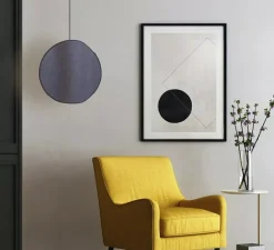 Suspension*DesignHeure Suspension, Petit Moon, , Ø35cm, H13cm - gris