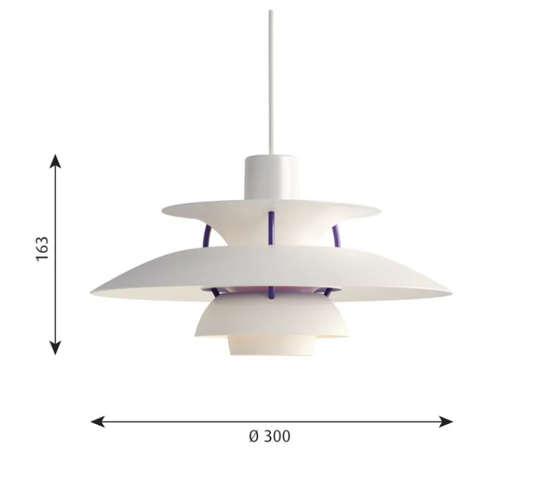 Suspension|Enfants*Louis Poulsen Suspension, PH 5 Mini, white classic, Ø30cm, H16,3cm - blanc
