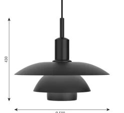Suspension*Louis Poulsen Suspension, PH 5/5, , Ø50cm, H43cm - noir