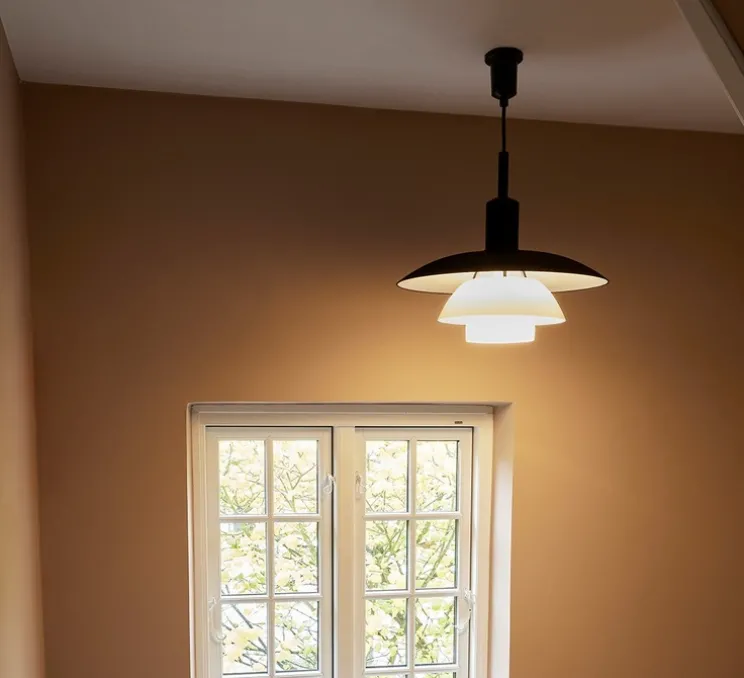 Suspension, PH 3/3, noir, verre opalin, Ø28,5cm, H30cm - Louis Poulsen