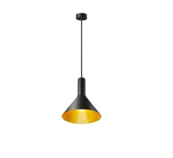 Suspension, Phelia 20, noir et or, Ø27,5cm, H32cm - SLV