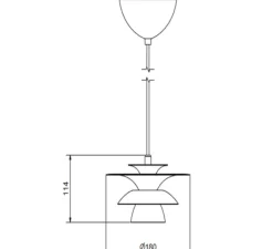 Suspension*Belid Suspension, Picasso, , Ø18cm, H11cm - noir
