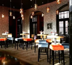 Suspension, Pillar, verre soufflé, platinium, gris, H32cm - Ebb and Flow