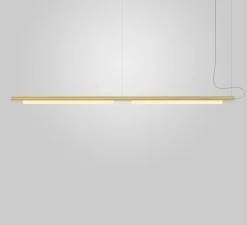 Suspension*A-N-D Suspension, Pipeline 125.2, , LED, 2700K, 1500lm, L246cm, H7,5cm - non variable, laiton