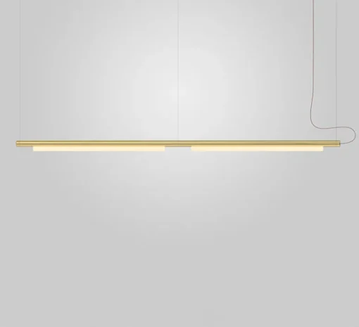 Suspension*A-N-D Suspension, Pipeline 125.2, , LED, 2700K, 1500lm, L246cm, H7,5cm - variable 0-10V, laiton