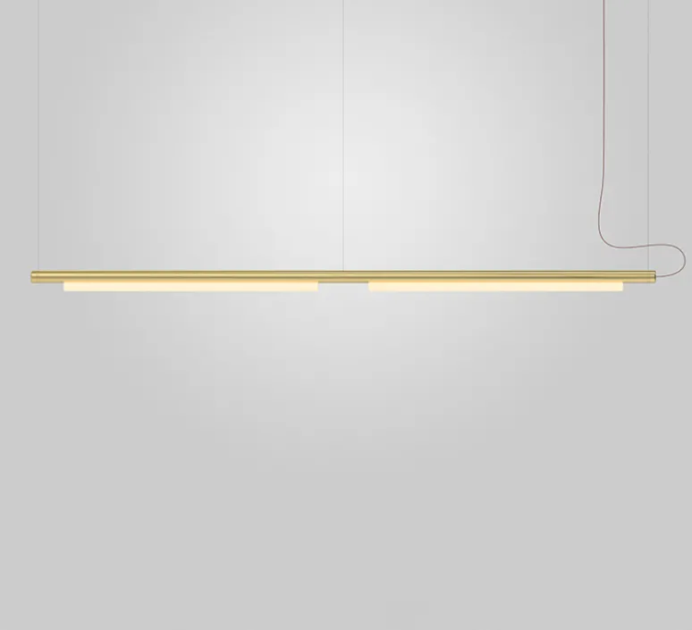 Suspension*A-N-D Suspension, Pipeline 125.2, , LED, 2700K, 1500lm, L246cm, H7,5cm - variable 0-10V, laiton