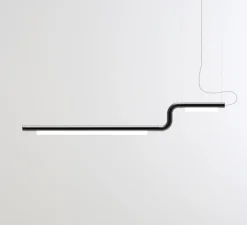 Suspension*A-N-D Suspension, Pipeline CM2 Dali, , LED, 2700K, 880lm, L183cm, H29cm - noir