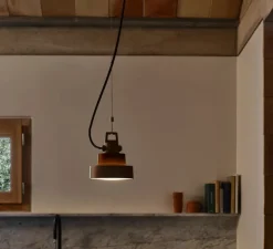 Suspension, Plaff-on!, marron rouille, IP65, LED, dim, 2700K, 571 lm, Ø16cm, H17cm - Marset