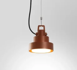 Suspension, Plaff-on!, marron rouille, IP65, LED, dim, 2700K, 571 lm, Ø16cm, H17cm - Marset