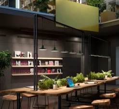 Suspension, Platet S/20, Gris olive, Ø20cm, H24cm - Bover