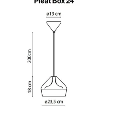 Suspension, Pleat Box 24, blanc, H18cm, Ø21cm - Marset