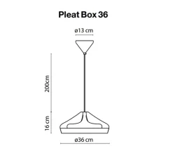 Suspension*Marset Suspension, Pleat Box 36, , H16cm, Ø34cm - blanc