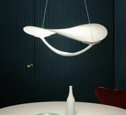 Suspension*Foscarini Suspension, Plena dimmable, , LED, 2700K, 3530lm, L70cm, H27cm - blanc