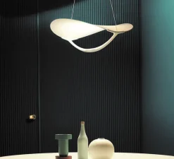 Suspension*Foscarini Suspension, Plena dimmable, , LED, 2700K, 3530lm, L70cm, H27cm - blanc