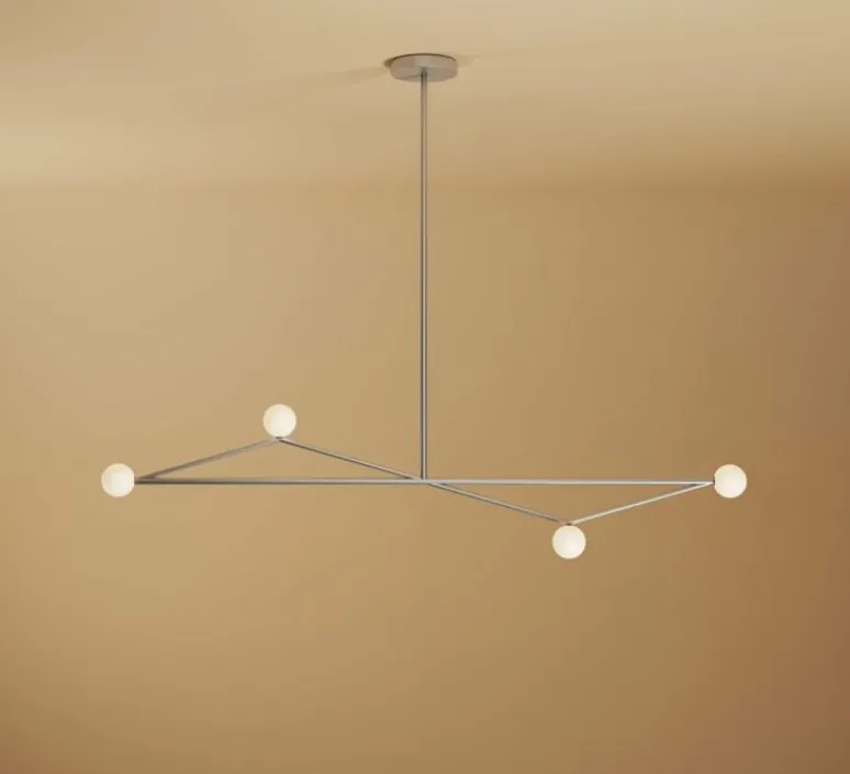 Suspension*Atelier Areti Suspension, Plié 576, , L156cm, H123,5cm - nickel