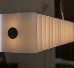 Suspension, Pli, blanc, LED, dim, 2700K, 4640 lm, L85cm, H18cm - Foscarini