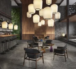 Suspension*Classicon Suspension, Plissée, , LED, 2700K, 700 lm, Ø40cm, H51cm - noir