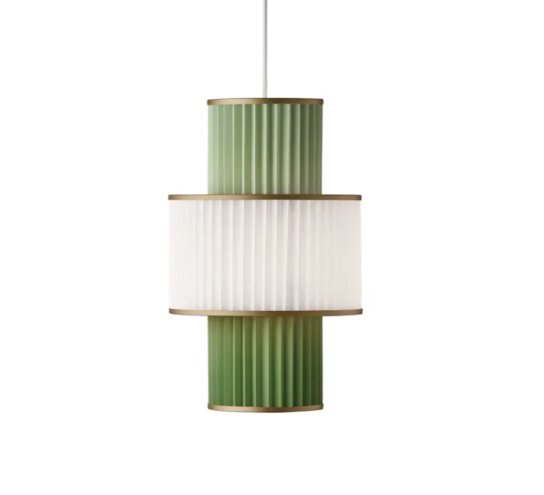 Suspension*Le Klint Suspension, Plivello 111, , Ø30cm, H49cm - blanc, vert