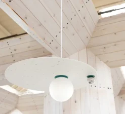 Suspension*Swedish Ninja Suspension, Pluto Big, bleu vert, Ø58cm, H26cm - vert-bleu