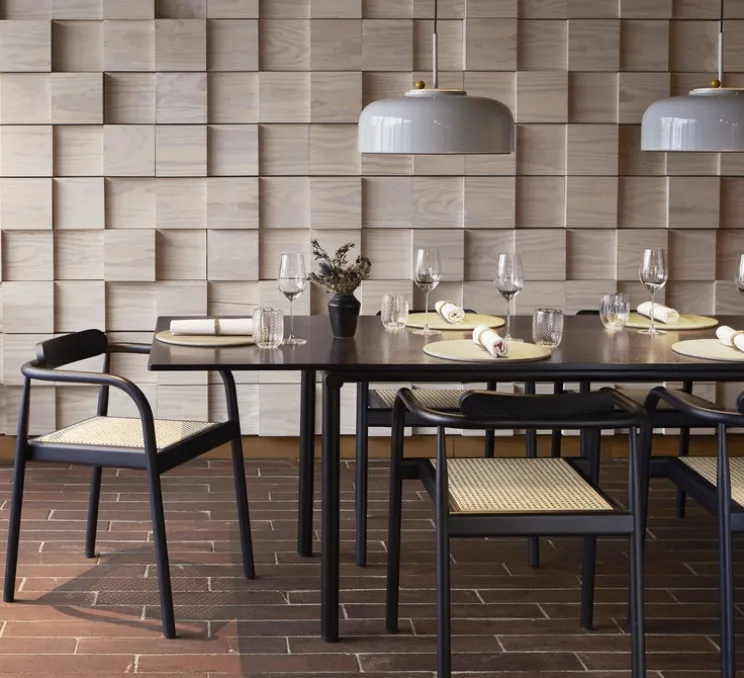 Suspension, Podgy, gris cendre et bouton interrupteur jaune, Ø42cm, H27cm - Please Wait to be Seated