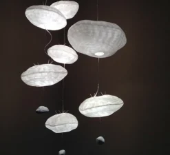 Suspension*Celine Wright Suspension, Points de Suspension, branchement sol, , L50cm, H250cm - blanc