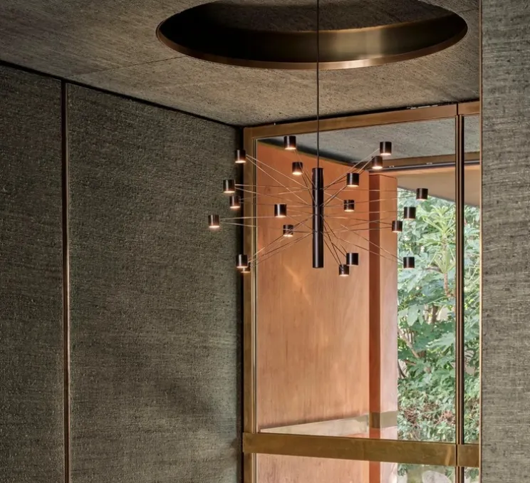 Suspension, Polar 20.1, noir, LED, dim, 2700K, 8800 lm, Ø77cm, H42cm - KDLN