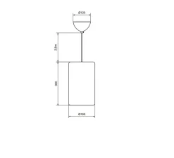 Suspension*Belid Suspension, Porto L, , Ø18cm, H30cm - liège