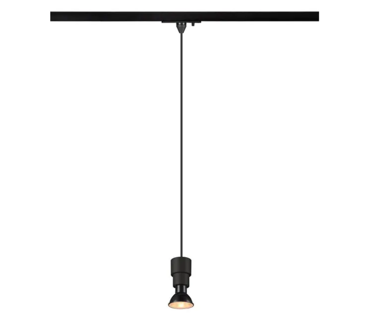 Suspension pour rail, Puri 2.0, noir, Ø4,1cm, H6,2cm - SLV