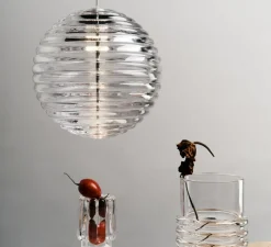 Suspension, Press, Sphère, transparent, LED, dim, 2700K, 680 lm, Ø30cm, H30cm - Tom Dixon