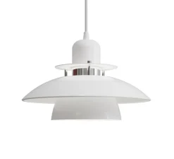 Suspension*Belid Suspension, Primus IV, , Ø28cm, H19,6cm - blanc brillant et chrome