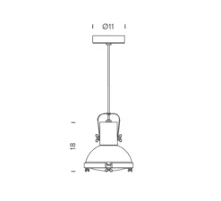 Suspension*Nemo Lighting Suspension, Projecteur 165, , Ø22cm, H18cm - moka