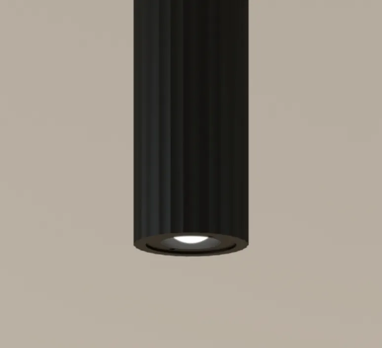 Suspension*LEDS C4 Suspension, Prolix encastré, , LED, dim, 2700k, 217 lm, Ø20cm, H3,8cm - noir