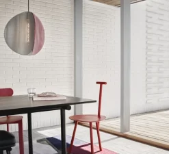 Suspension, Proxima, laiton, gris cendre, rose indien, Ø46cm, H47cm - Please Wait to be Seated