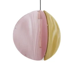 Suspension, Proxima, laiton, gris cendre, rose indien, Ø46cm, H47cm - Please Wait to be Seated