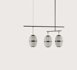 Suspension, Pull, C1249/3, noir mat, dim., L110cm, H48cm - Aromas del Campo