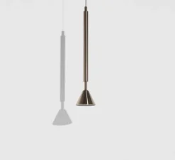 Suspension, Pyl, grande, acier, LED, dim, 2700K, 970 lm, Ø21,6cm, H110cm - Petite Friture