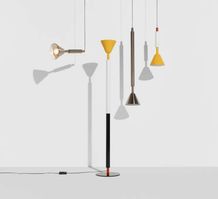 Suspension, Pyl, petite, acier, LED, dim, 2700K, 970 lm, Ø21,6cm, H54cm - Petite Friture